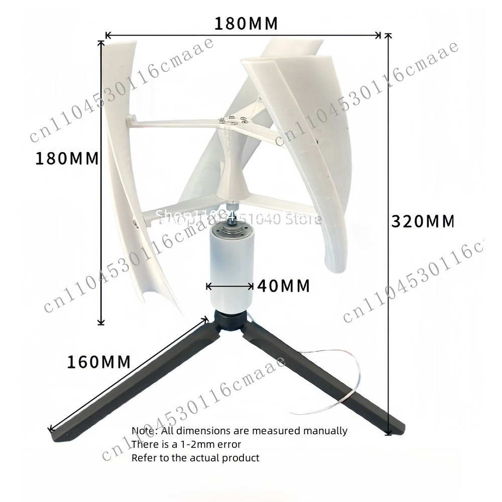 Mini Wind Turbine Vertical - Nuovo FAI DA TE Turbina Eolica